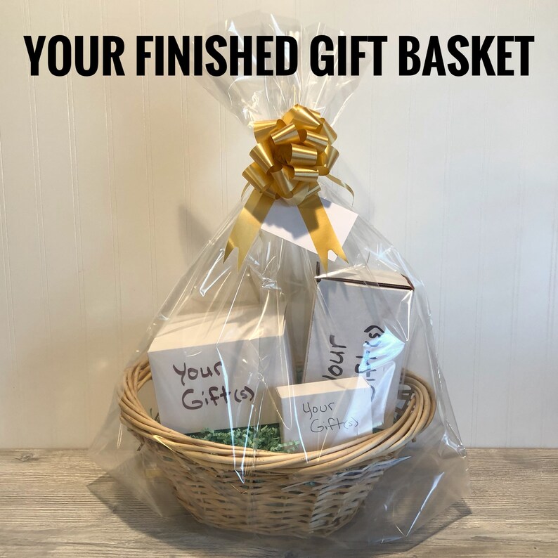 DIY Gift Basket Kit Large Oval Willow Basket Empty Gift Etsy