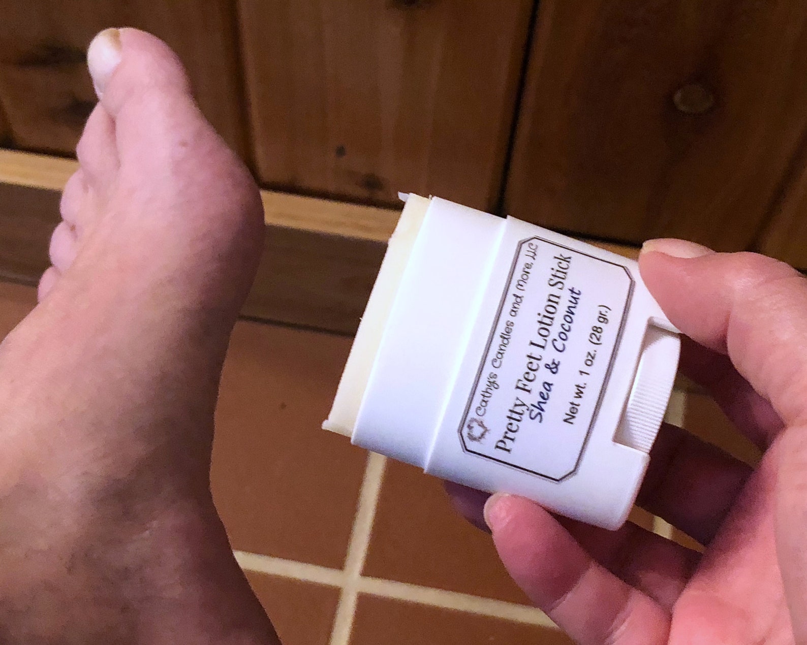 Foot Lotion Stick Shea and Coconut Dry Foot Moisturizer Etsy