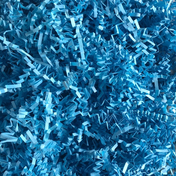 Light Blue Shred Paper Etsy