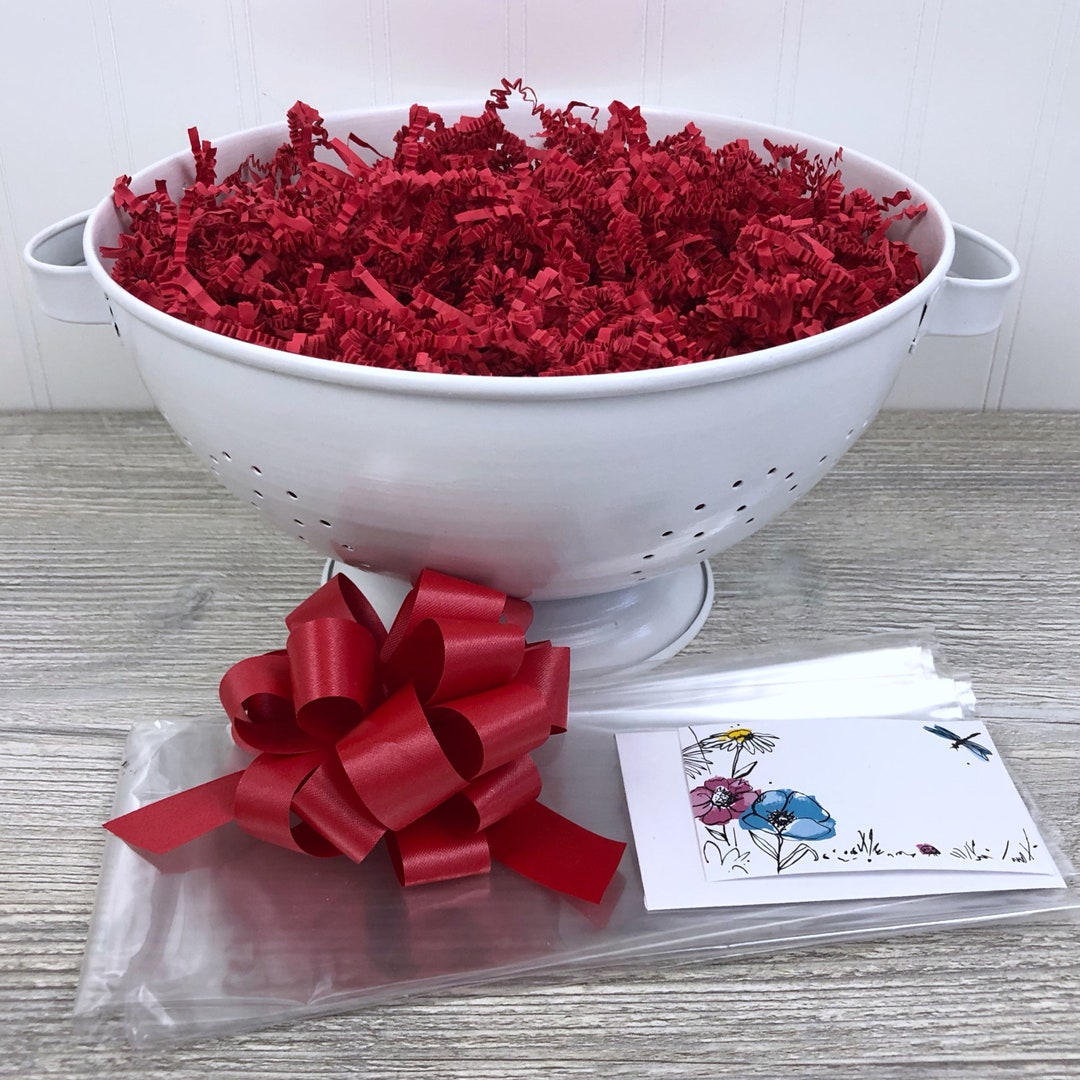 DIY Gift Basket Kit, Decorative Colander Basket Set, Gift Packaging