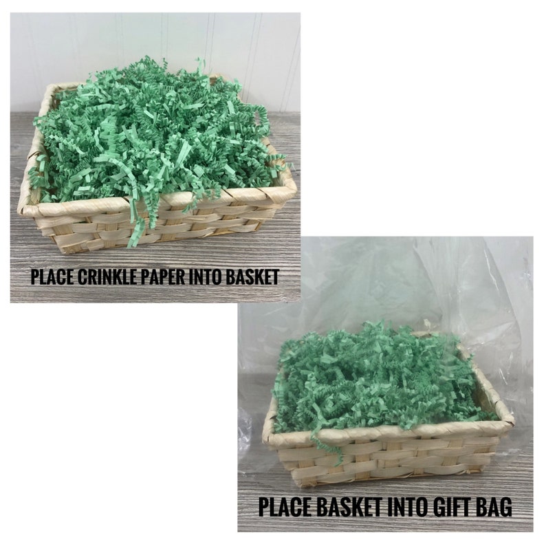 DIY Gift Basket Kit Small Square Natural Bamboo Empty Gift Etsy