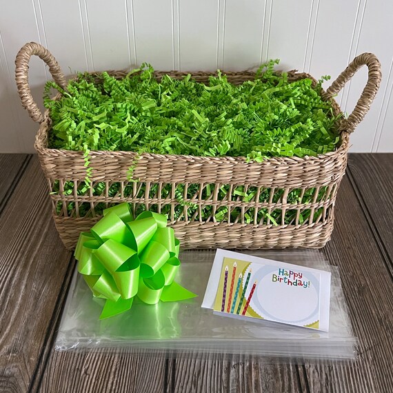 DIY Gift Basket Kit Natural Palm Utility Basket Set Gift Etsy