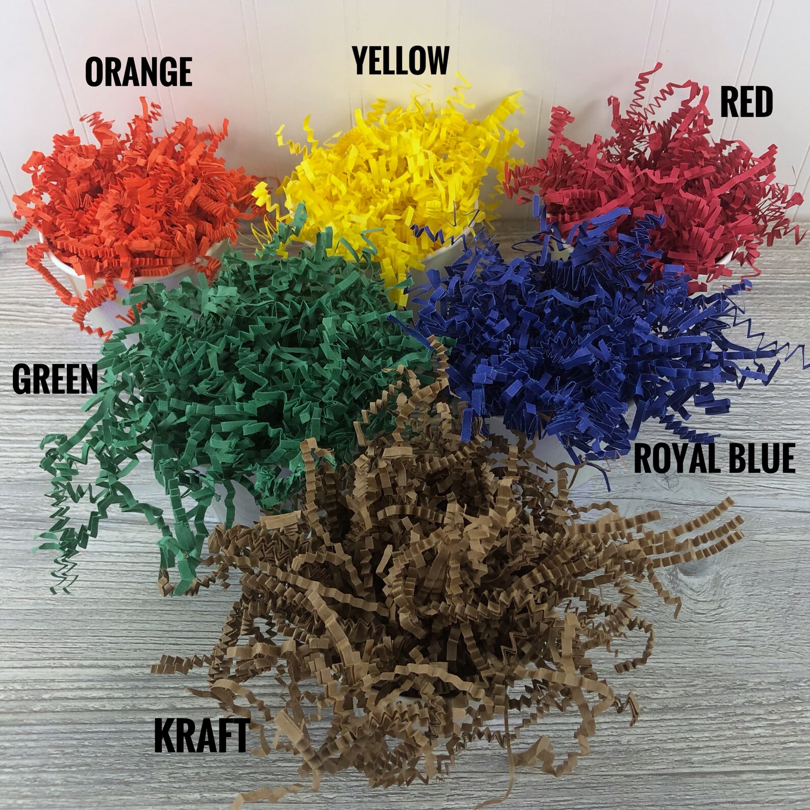 Red Crinkle Paper 1 Lb. Shredded Paper for Gift Baskets and Etsy