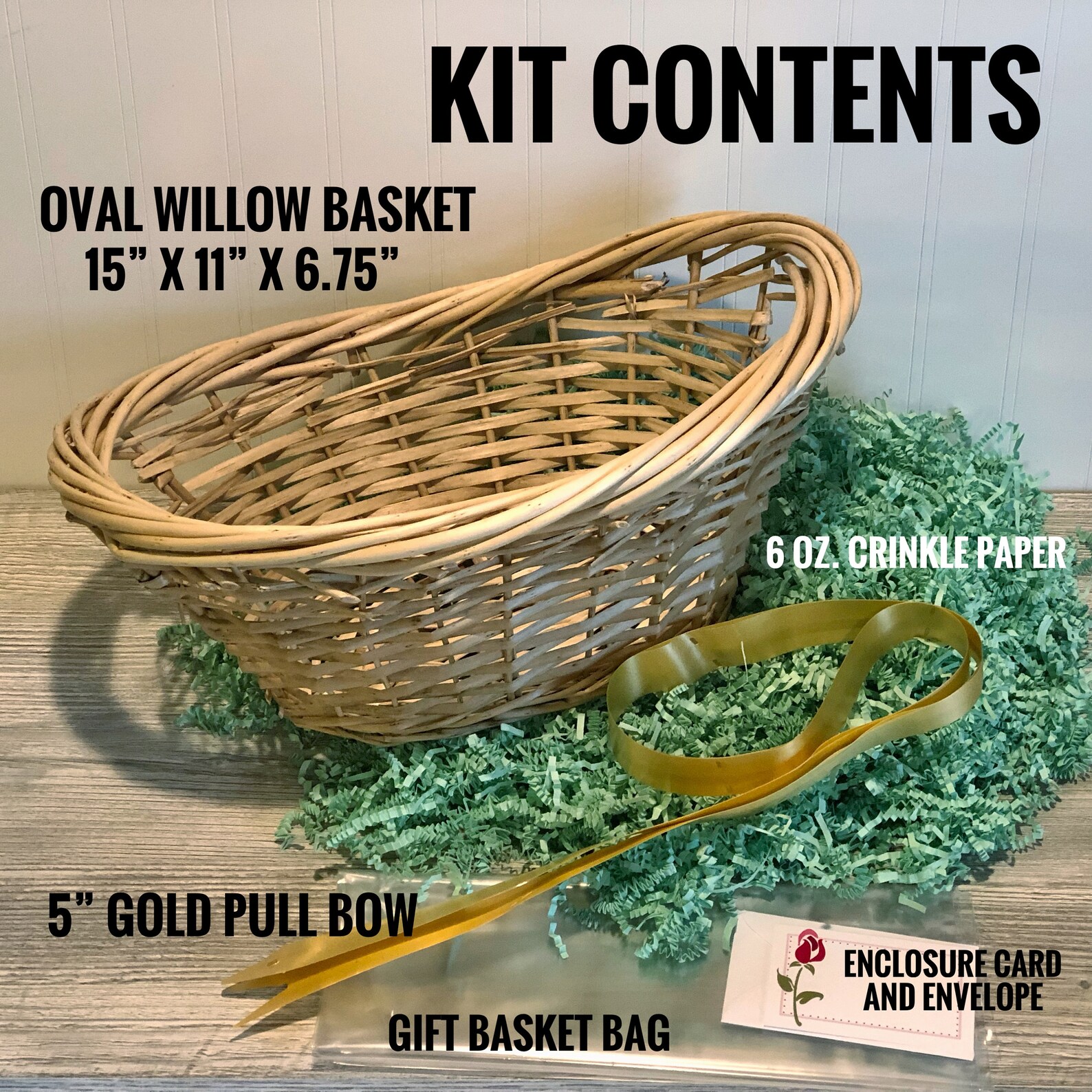 DIY Gift Basket Kit Large Oval Willow Basket Empty Gift Etsy