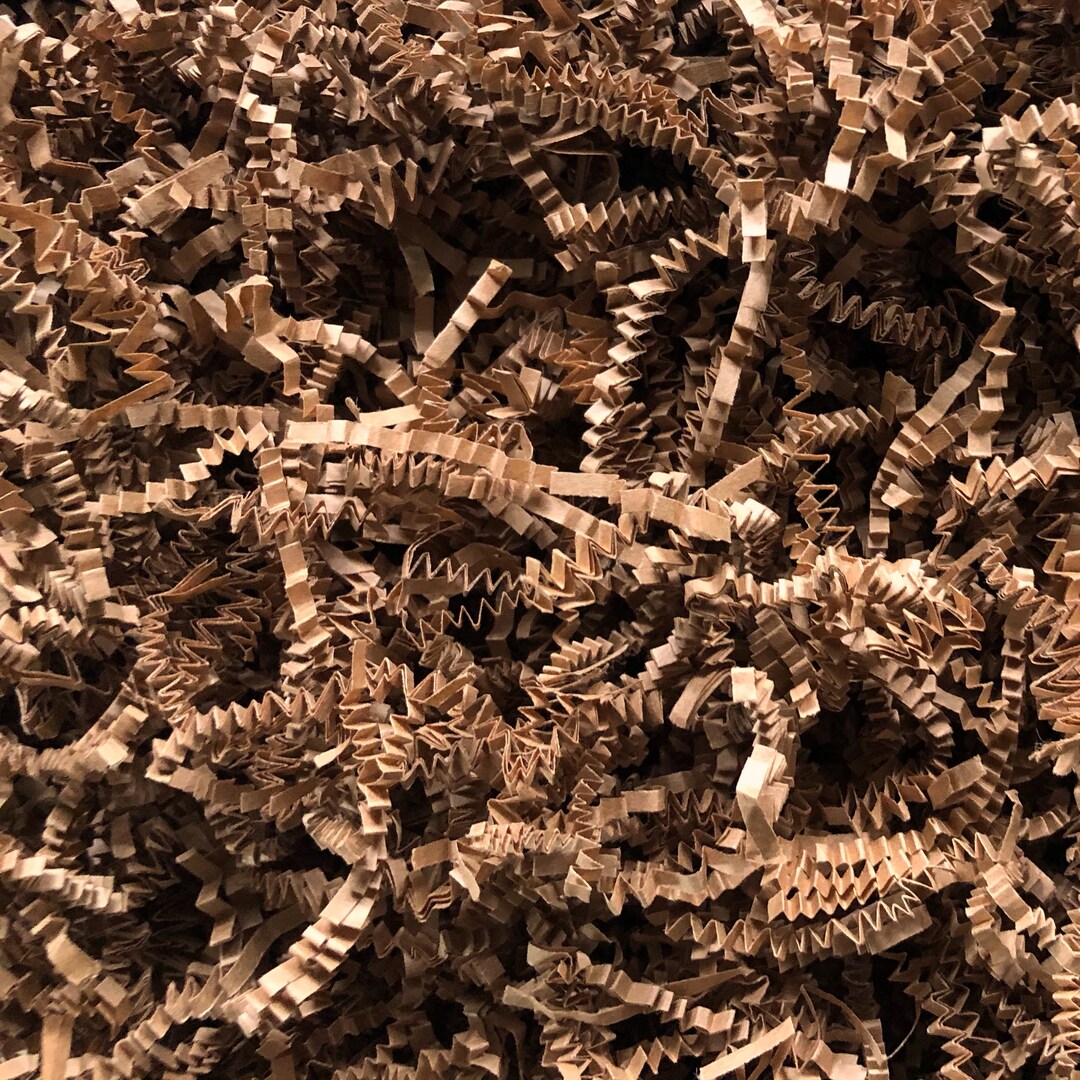 Kraft Crinkle Paper, 1 Lb. Shredded Paper for Gift Baskets and Boxes, Shipping, Wedding, Party
