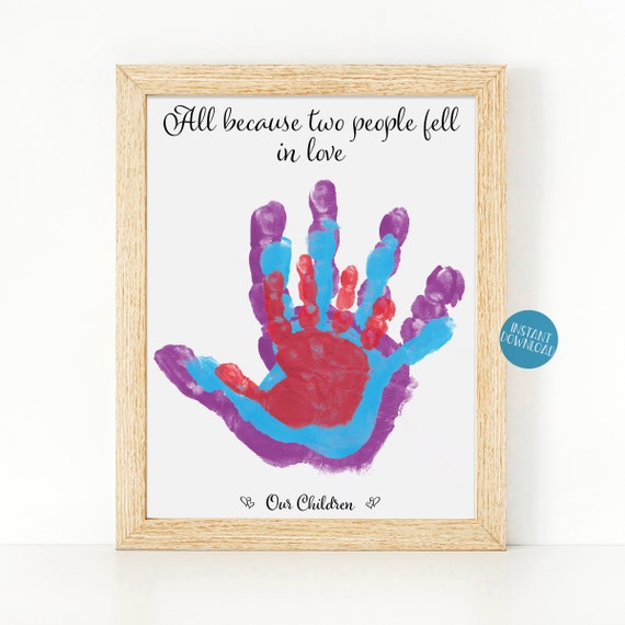 Gift Idea: Handprint Art with Oven Mitts