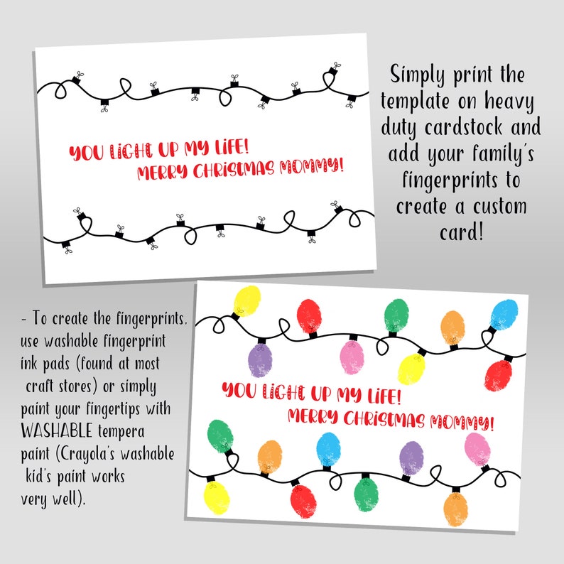 Mommy Christmas Card Printable Christmas Card for Mom - Etsy