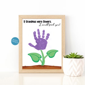 Grandma Gift, Gifts for Grandma from Grandkids, DIY Gift From Kids, Handprint Art, Mother's Day Gift, Handprint Keepsake