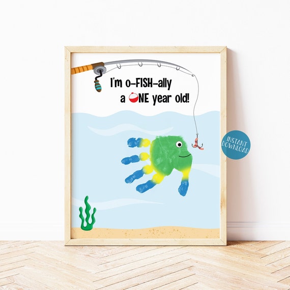 Buy Handprint Art First Birthday Keepsake, 1st Birthday, DIY Kid