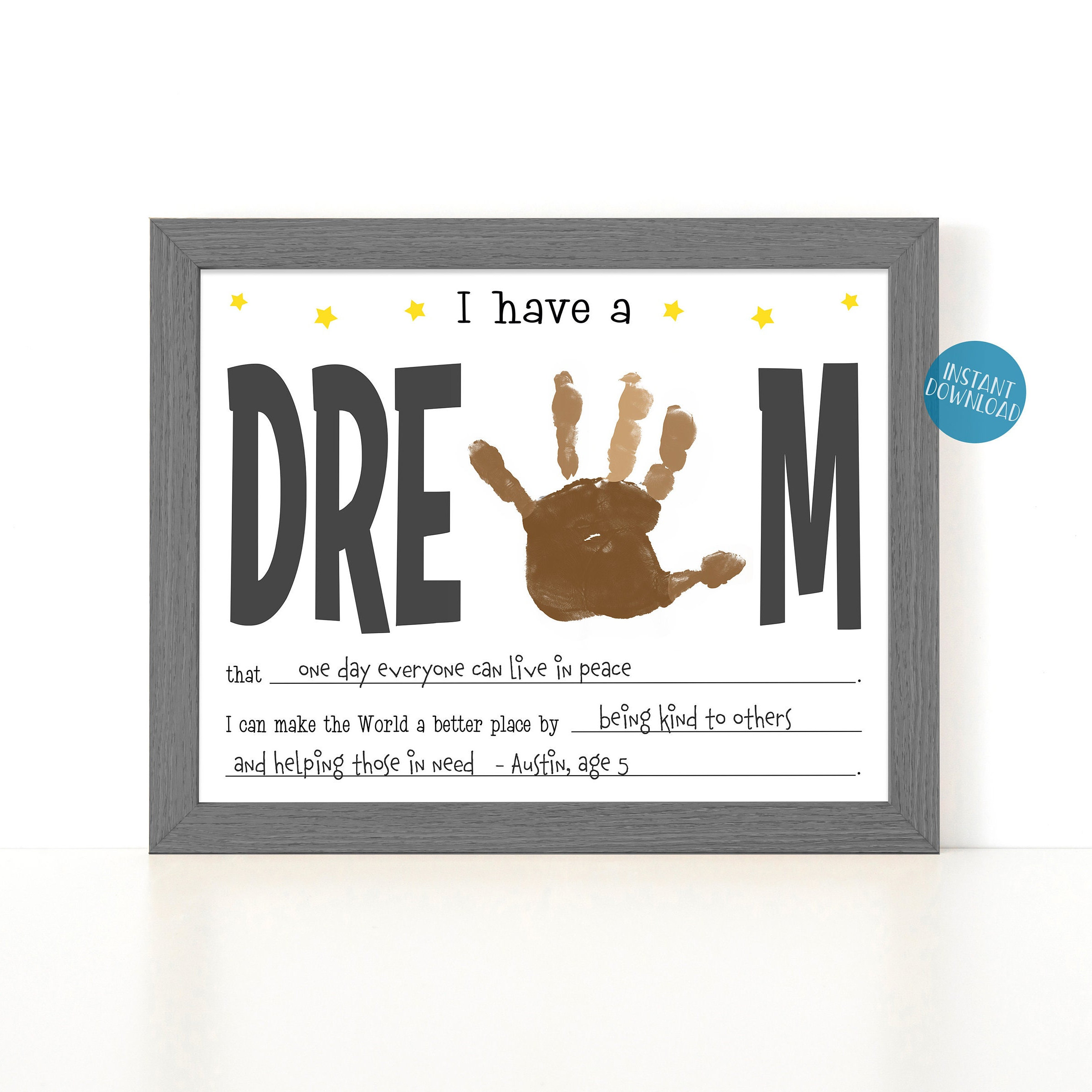 martin luther king jr day activities for kids, i have a dream