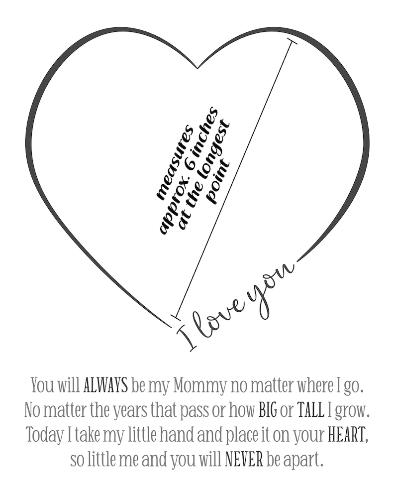 Mom Gift, Gifts for Mommy from Kids, DIY Kid Craft Kit, Handprint Art, Mother's Day Gift, Handprint Keepsake, Valentine's Day, Christmas image 3