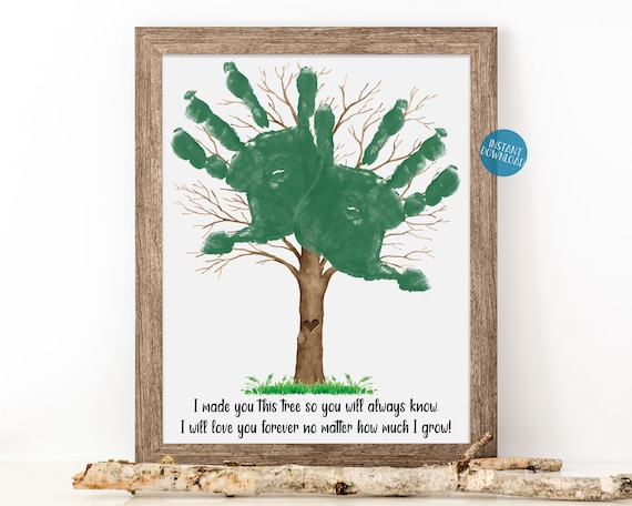 Handprint Keepsake Family Hand Print Kit Included Family Hands Handprint  Art Personalised Family Print Mum Dad Gift From Kids 