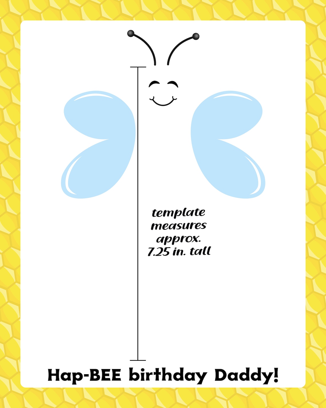 Hap BEE Birthday Footprint Art Craft for Kids Printable Etsy