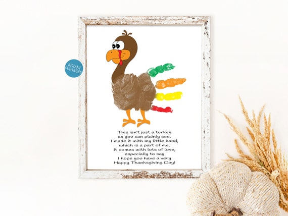 Turkey Handprint Thanksgiving Craft