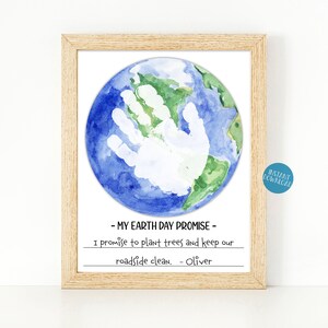 Earth Day Handprint Craft, Earth Day Activities for Kids, Earth Day ...