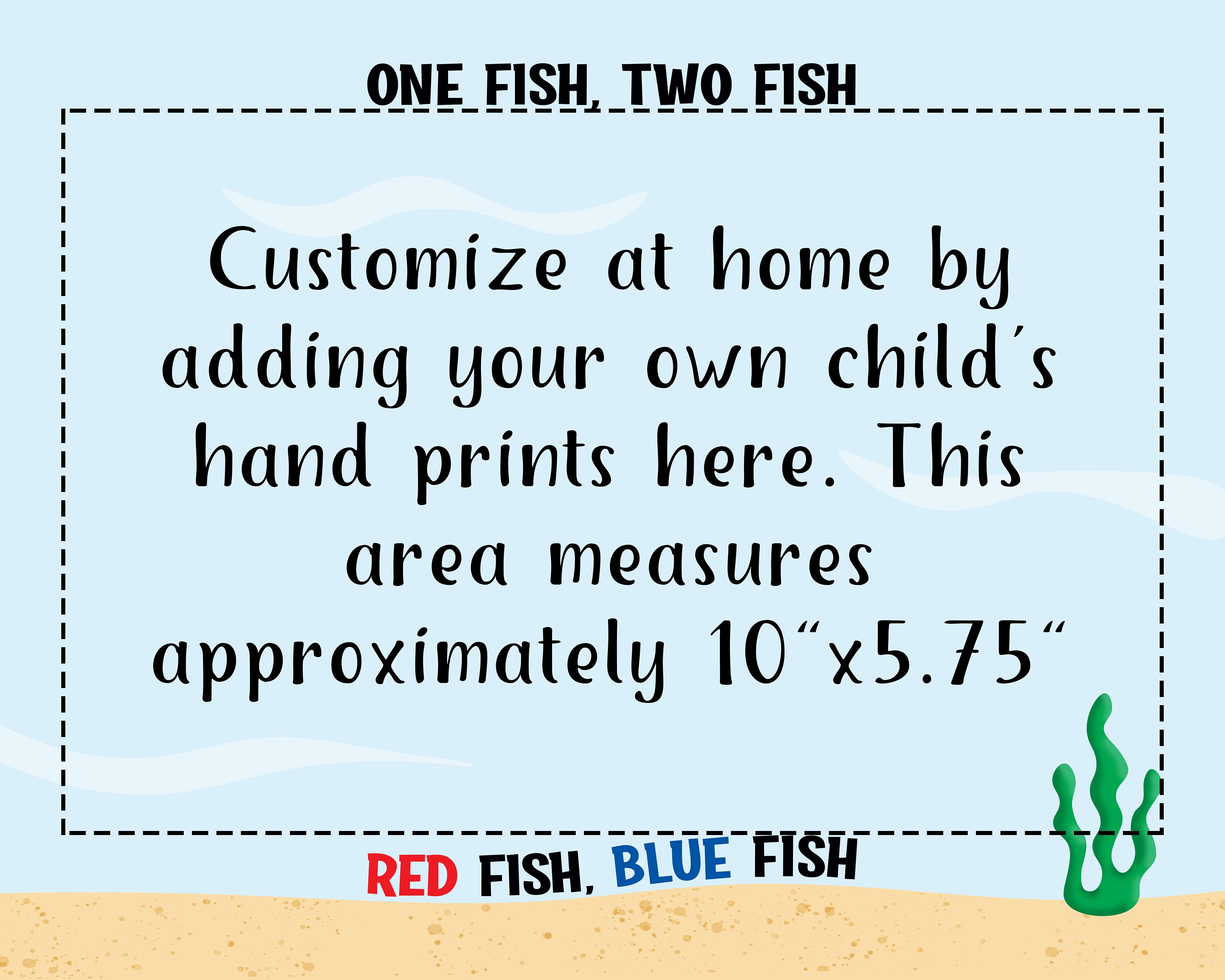 Dr Seuss Handprint Art for Kids, One Fish Two Fish Red Fish Blue Fish ...
