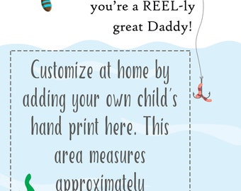 Gift for Dad From Child, Handprint Art, Dad Birthday Gift, Dad
