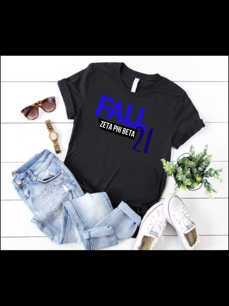 Zeta Phi Beta Personalized Pledge Year Unisex Tshirt Etsy