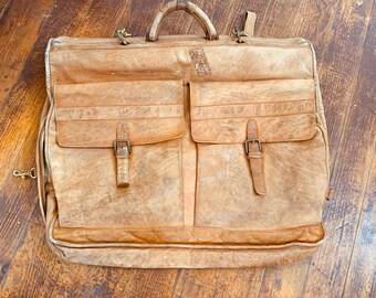 mens leather garment bag