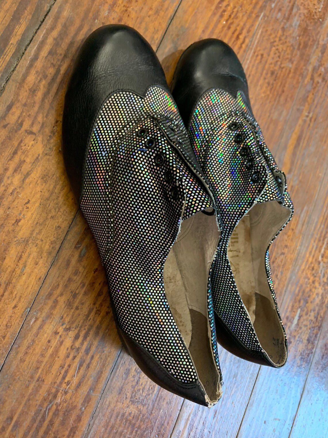 black lace up dance shoes