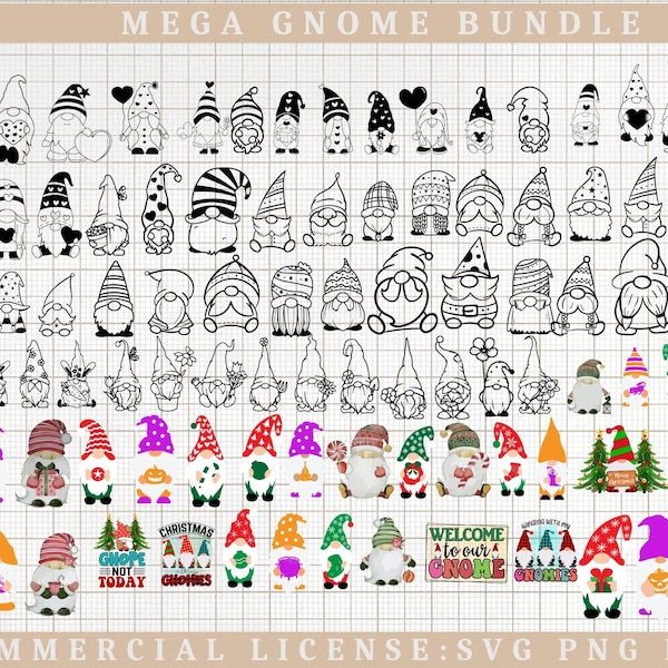 Mega Gnomes SVG Bundle, Christmas Gnomes SVG,Gnomes SVG Bundle, Gnomies svg, Holiday gnomes, Christmas Gnomes, Christmas Svg, Winter svg