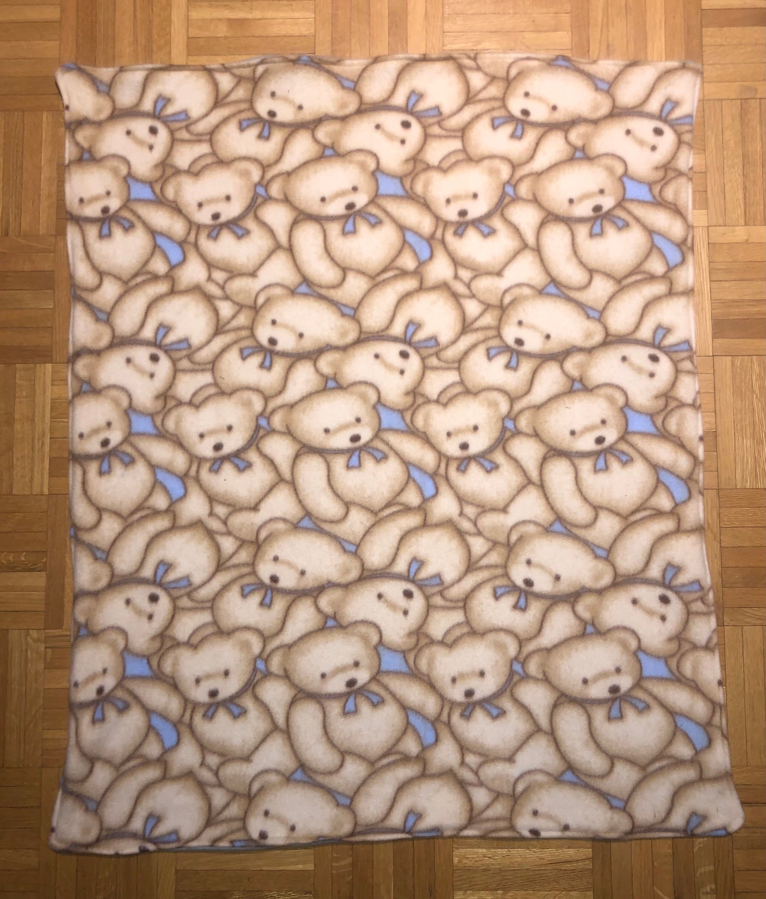 Teddy Bear Baby Blanket Etsy