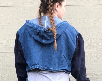 Upcycled denim jacket