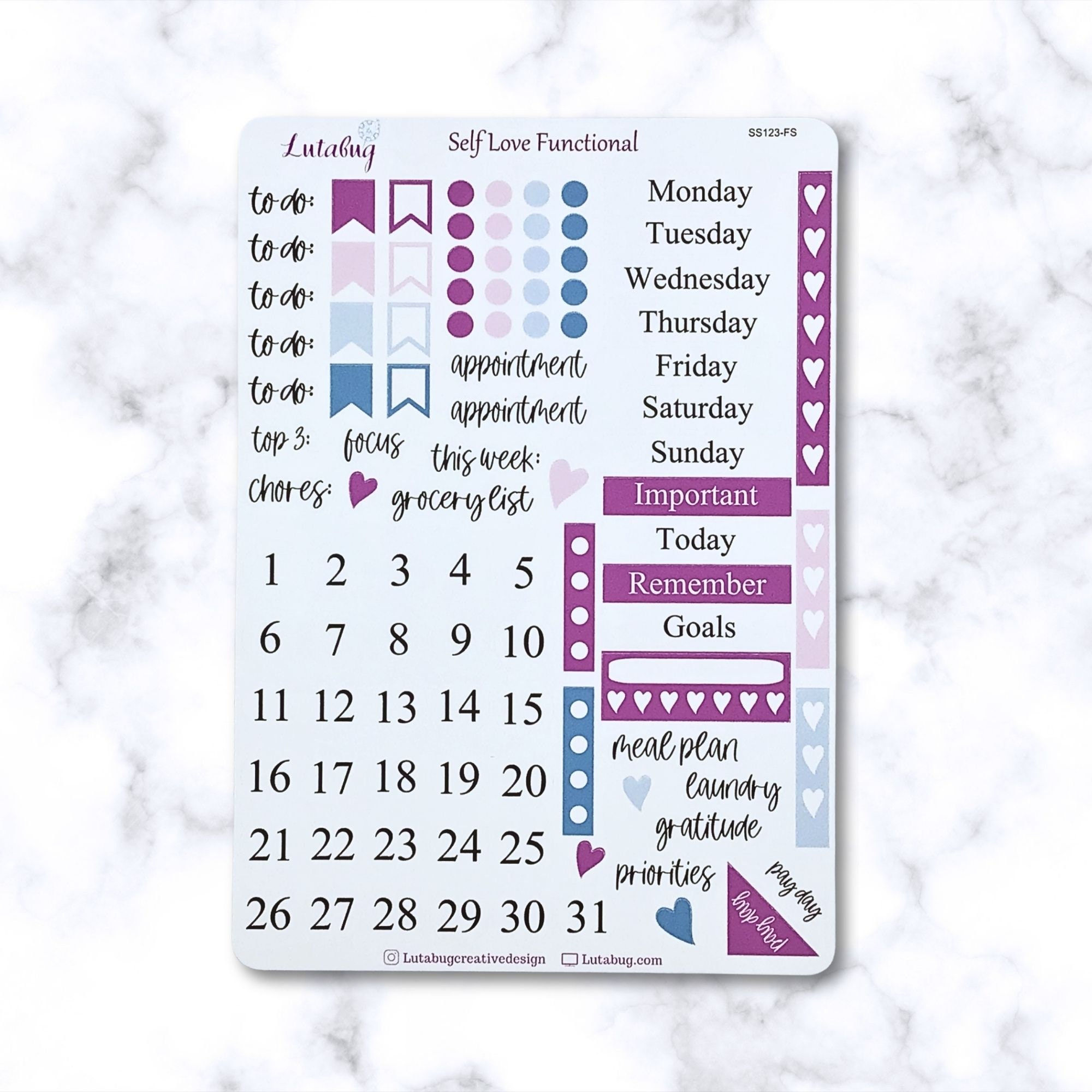 Self Love and Affirmations, Affirmation Notepad, Mini Dashboard ...