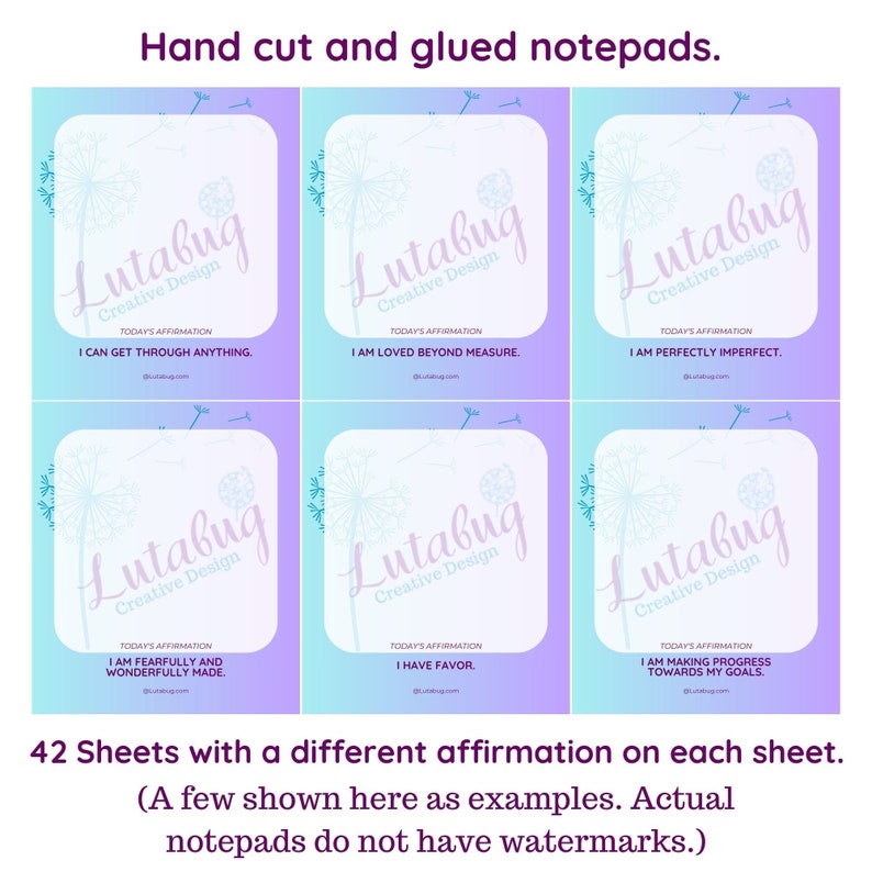 Self Love and Affirmations Notepad, Stationary - Etsy