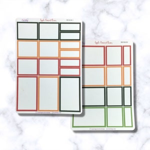 Apple Harvest Classic Vertical Planner Box Sticker Kit