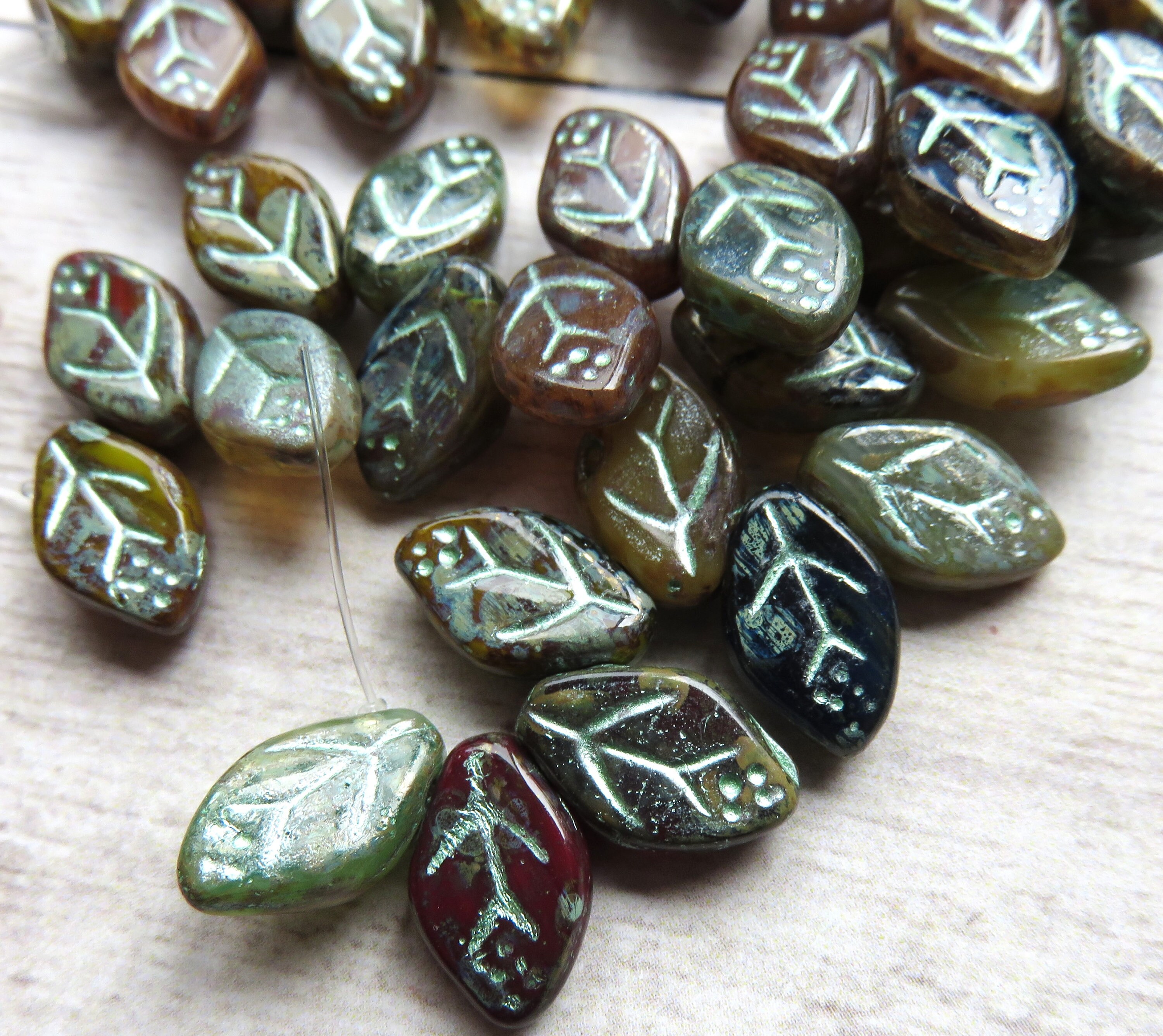 Multi Colored Mixed Fused Opaque Glass With Metallic Mint - Etsy - Opaque Glass Fusion