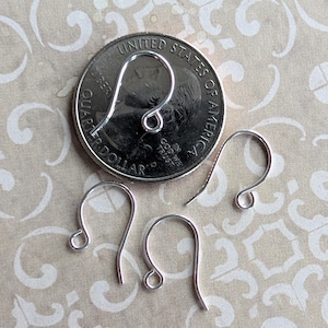 Silver Plate Ear Wires - Earring Hooks - French Hook - Fish Hook - Item M30-3