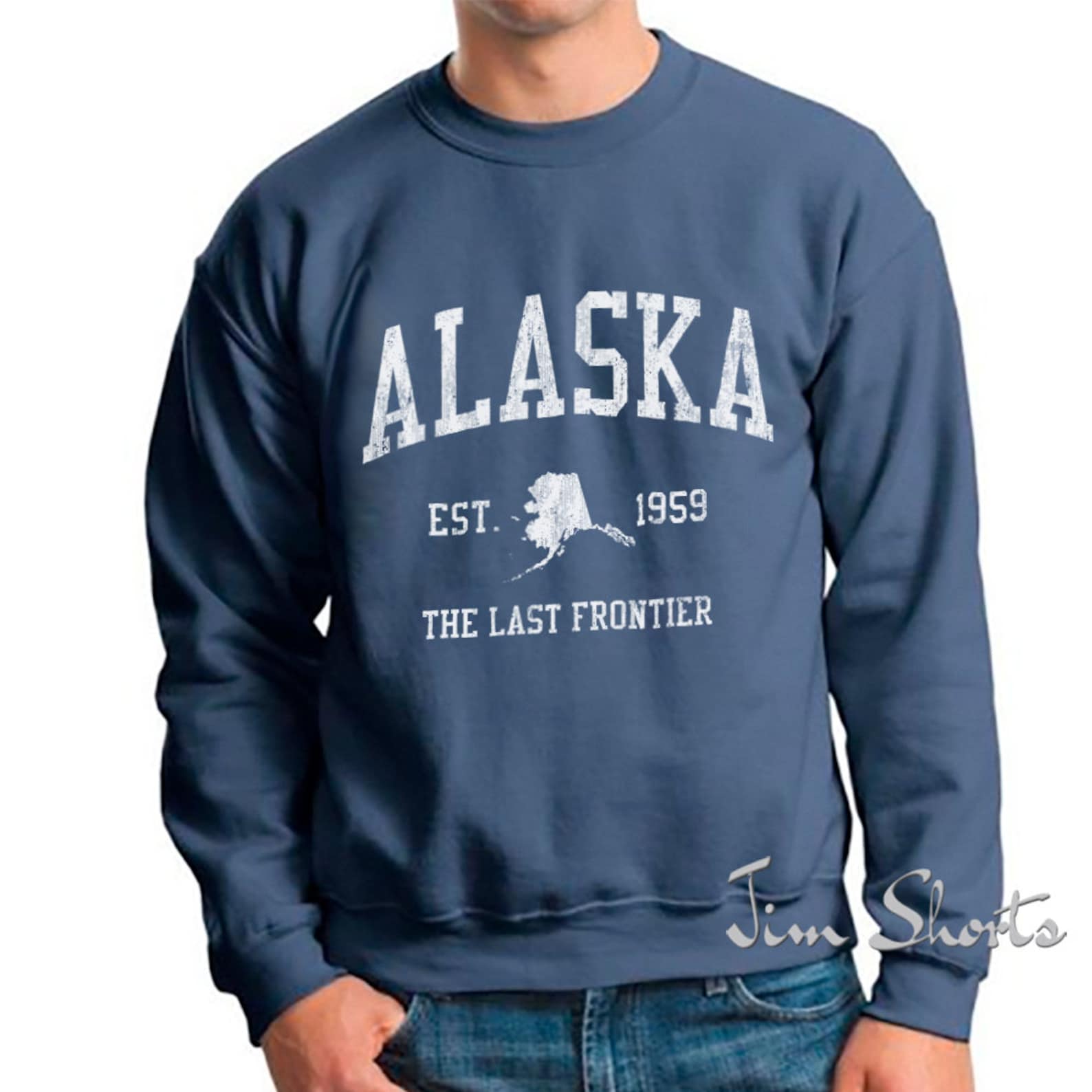 Alaska Sweatshirt Vintage Athletic Sports Design Unisex Etsy