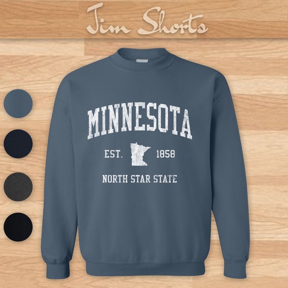 Minnesota Sweatshirt Vintage Athletic Sports Design Unisex | Etsy