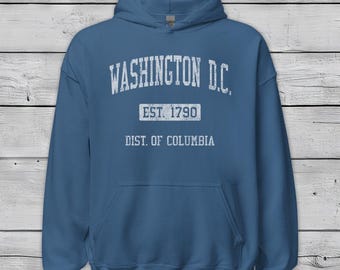 Washington DC Athletic Sports Design JS04 Unisex Hoodie