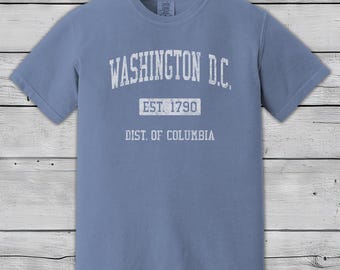 Washington DC Athletic Sports Design JS04 Heavyweight Unisex T-Shirt