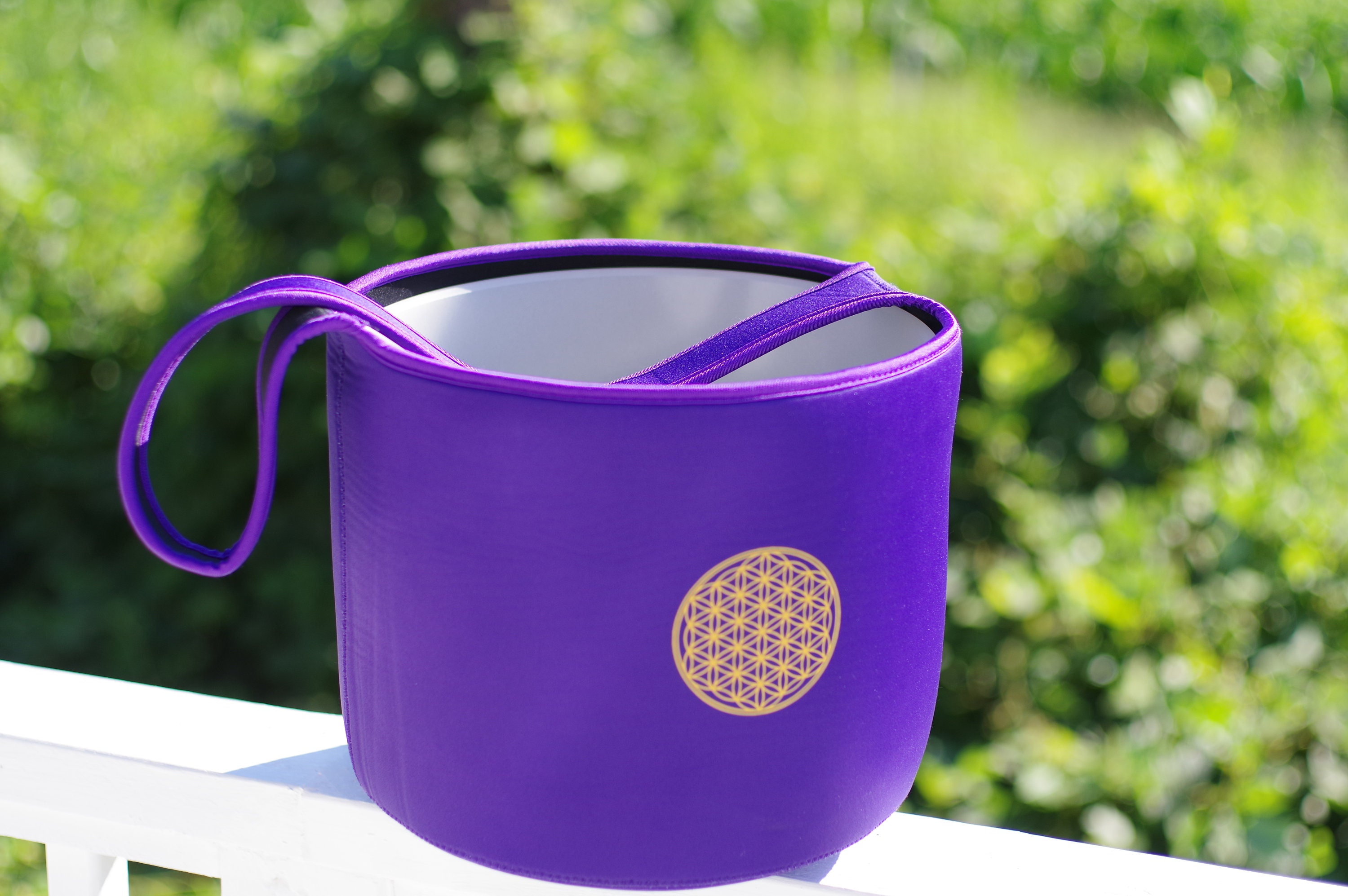 432Hz クリスタルシンギングボウルセット：7チャクラフロステッド