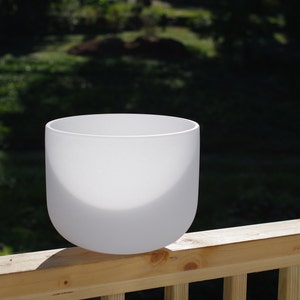 Handmade 9 inch Throat Chakra Crystal Singing Bowl with Mallet