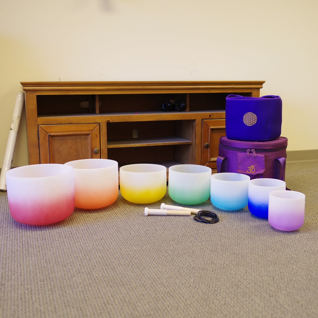 Crystal Singing Bowl 432Hz Quarzo Smerigliato 25.4cm | Per Meditazione E Sound Healing | Chakra Cuore