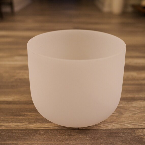 Frosted Yellow Meditation Bowl EnergySound 432Hz Perfect Pitch E Note ...