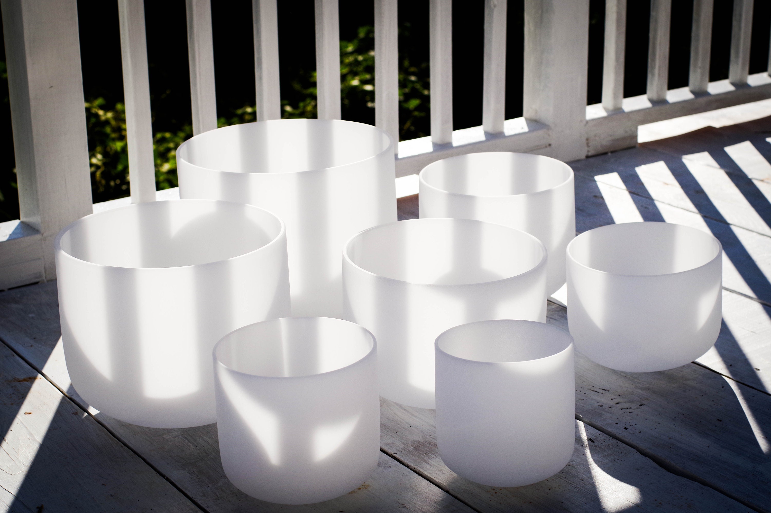 Crystal Singing Bowls Set 432Hz Perfect Pitch Hand Crafted Etsy