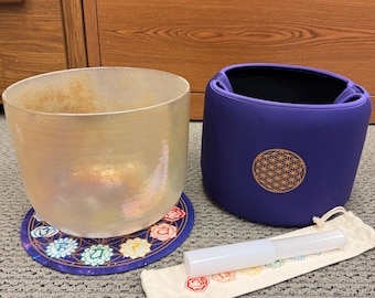 Alchemy Aurora Crystal Singing Bowl: 432hz C#-10, Sound Healing