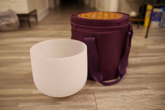 Meinl Crystal Singing Bowl Protective Sleeve - Heavy Duty Padded Cover For 8-inch Bowls