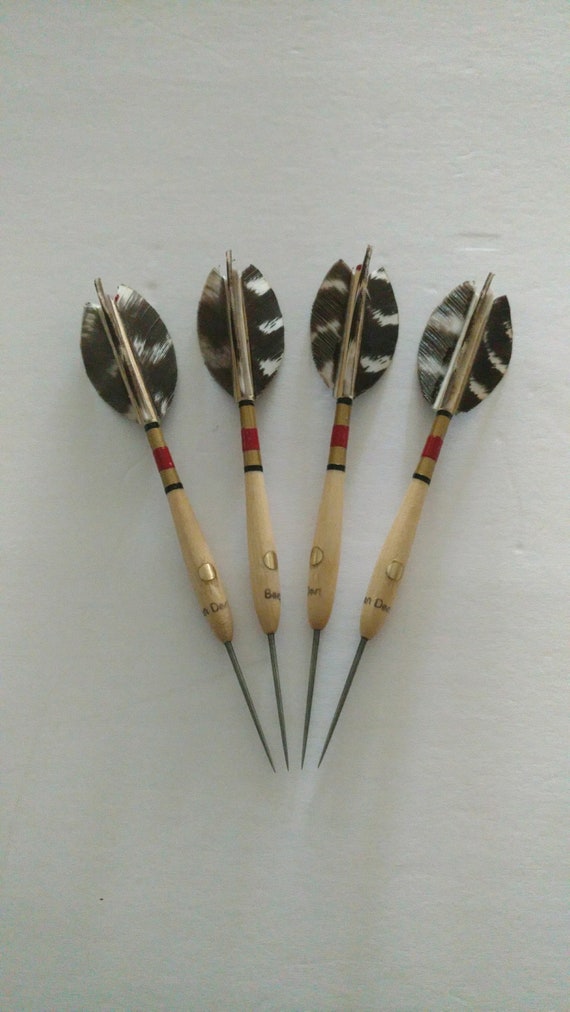 Belgian dart set (4) Genuine Turkey Feathers