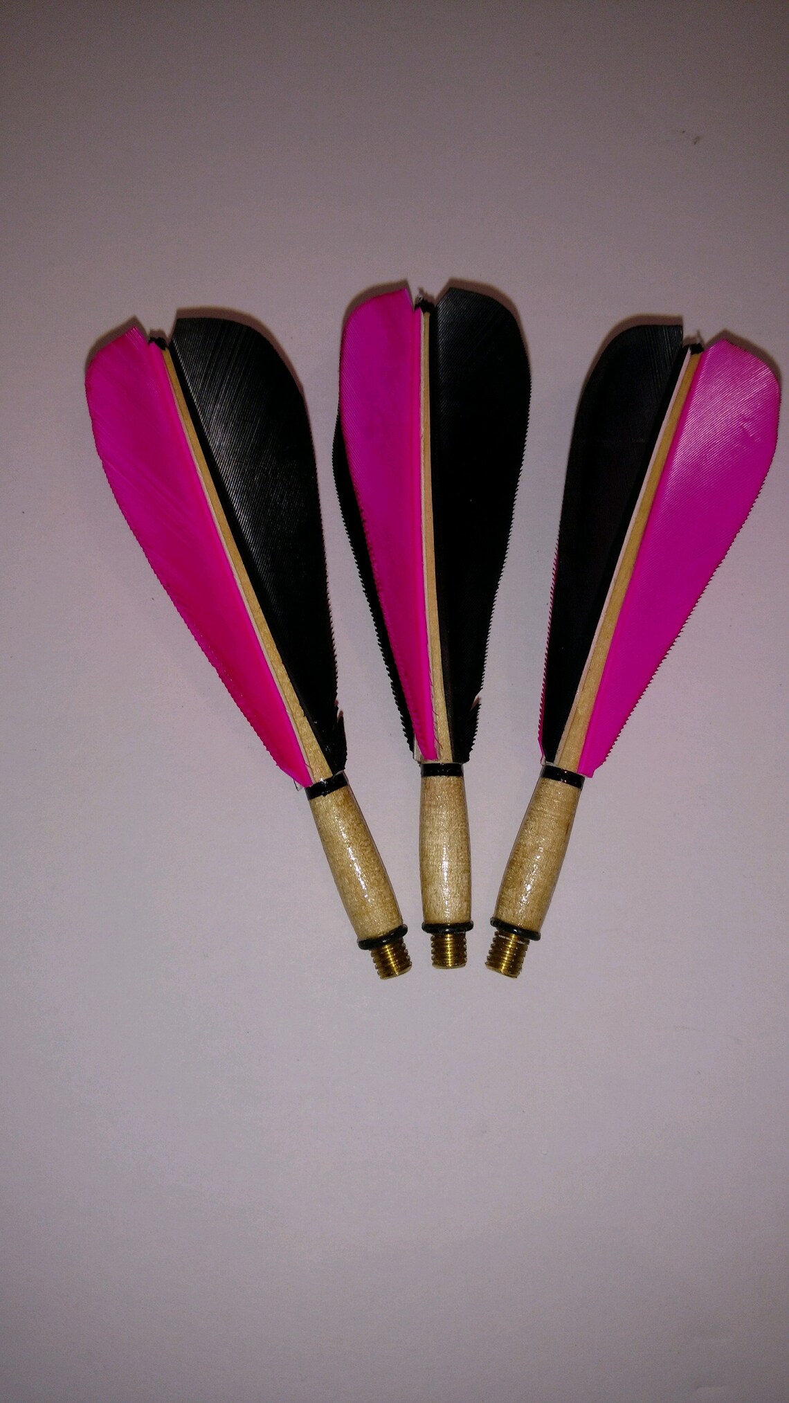 4 Wood Dart Shafts Real Turkey Feathers Etsy