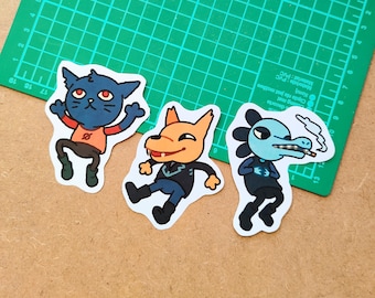 Night in the woods stickers | Mae, Greg and Bea