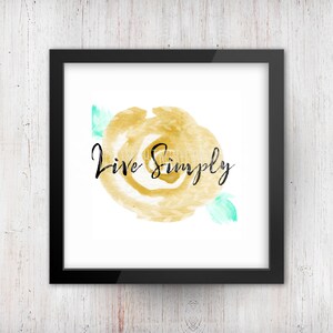 Live simply, Digital Download