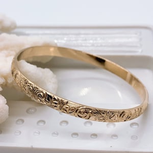 5mm Hawaiian 14kt gold fill Bangle