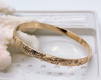 Personalized 14k Gold Filled Hawaiian Heirloom Jewelry Style