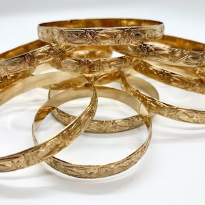 8mm Hawaiian 14kt gold fill Bangle